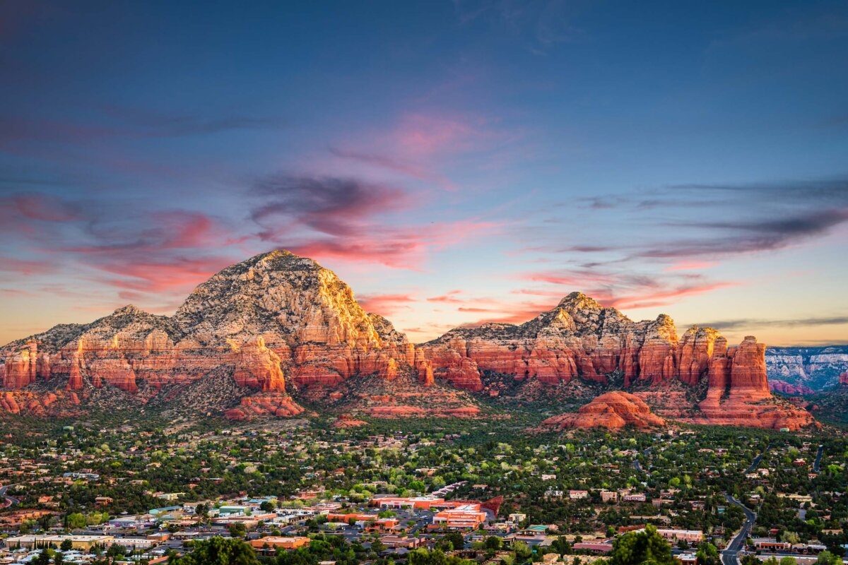 Sedona Arizona Sunset & Rocks